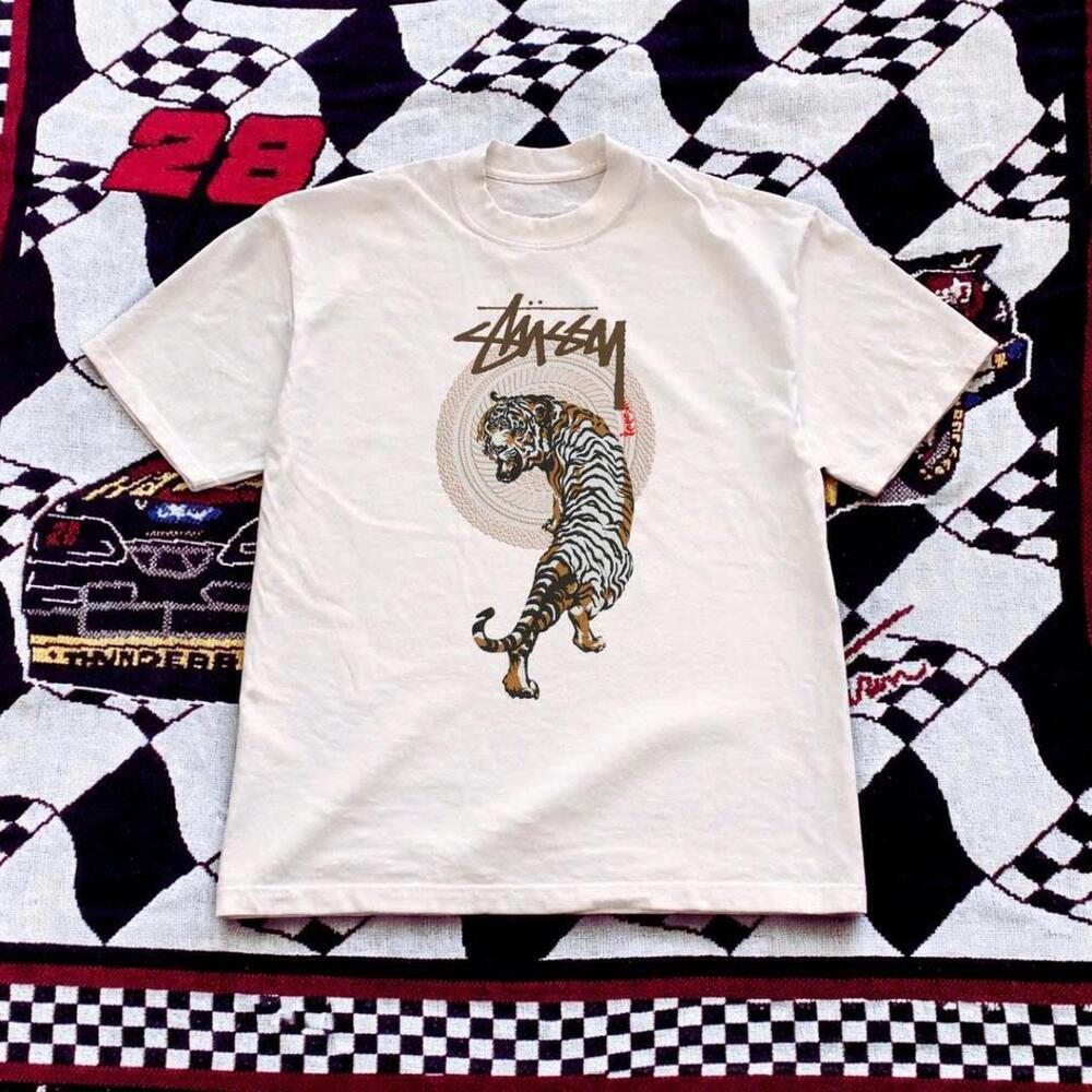 Stussy Tiger Tee In White